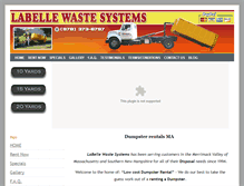 Tablet Screenshot of labelle-wastesystems.com